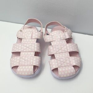 Nautica Pink Polka Dot Toddler Girls Strappy Sandals Size 11